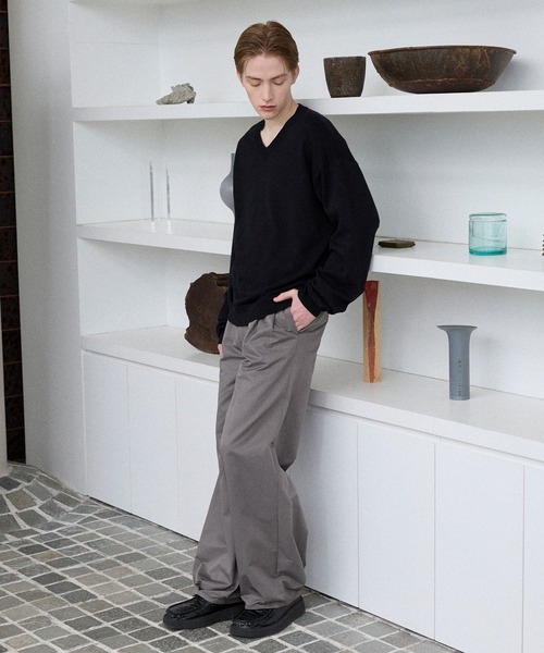Parts Lab.（パーツラボ）の「【Parts Lab.】Wide Casual Work Slacks / ワイドカジュアルワークスラックス（スラックス・メンズ・ブラック/チャコールグレー・S/L/M）」の19枚目の写真