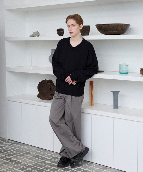 Parts Lab.（パーツラボ）の「【Parts Lab.】Wide Casual Work Slacks / ワイドカジュアルワークスラックス（スラックス・メンズ・ブラック/チャコールグレー・S/L/M）」の21枚目の写真