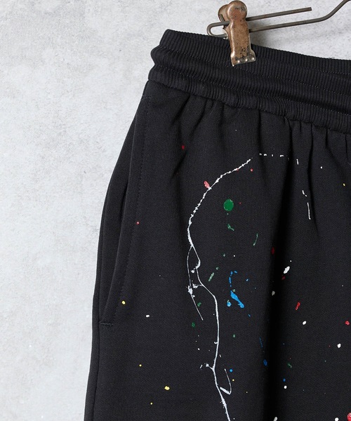 NUMBER (N)INE（ナンバーナイン）の「HAND PAINTED FIRM COTTON EASY SHORTS / ハンドペイント ファーム コットン イージー ショーツ（スウェットパンツ・メンズ・グレー系その他2/グレー系その他3/ブラック/ブラック系その他2/グレー・M/XL/L）」の20枚目の写真