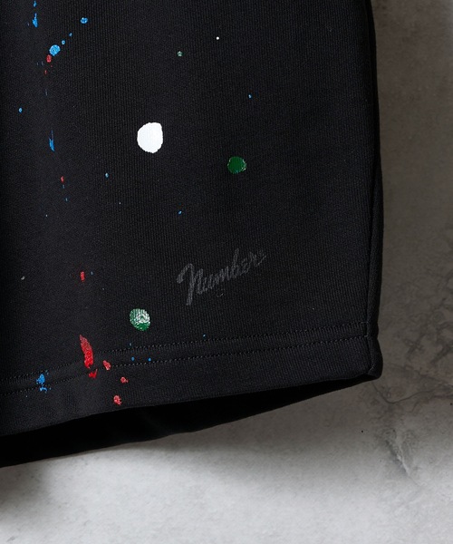 NUMBER (N)INE（ナンバーナイン）の「HAND PAINTED FIRM COTTON EASY SHORTS / ハンドペイント ファーム コットン イージー ショーツ（スウェットパンツ・メンズ・グレー系その他2/グレー系その他3/ブラック/ブラック系その他2/グレー・M/XL/L）」の21枚目の写真