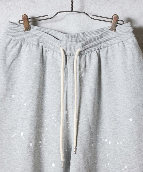 NUMBER (N)INE（ナンバーナイン）の「HAND PAINTED FIRM COTTON EASY SHORTS / ハンドペイント ファーム コットン イージー ショーツ（スウェットパンツ・メンズ・グレー系その他2/グレー系その他3/ブラック/ブラック系その他2/グレー・M/XL/L）」の9枚目の写真