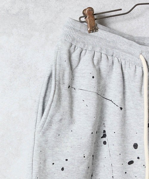 NUMBER (N)INE（ナンバーナイン）の「HAND PAINTED FIRM COTTON EASY SHORTS / ハンドペイント ファーム コットン イージー ショーツ（スウェットパンツ・メンズ・グレー系その他2/グレー系その他3/ブラック/ブラック系その他2/グレー・M/XL/L）」の16枚目の写真