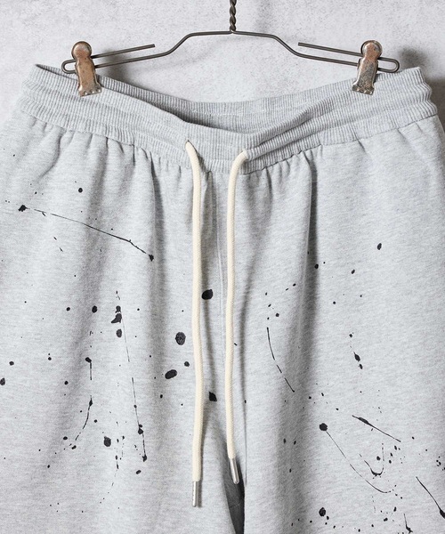 NUMBER (N)INE（ナンバーナイン）の「HAND PAINTED FIRM COTTON EASY SHORTS / ハンドペイント ファーム コットン イージー ショーツ（スウェットパンツ・メンズ・グレー系その他2/グレー系その他3/ブラック/ブラック系その他2/グレー・M/XL/L）」の15枚目の写真