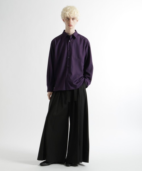 HARE（ハレ）の「KAGEBANAシシュウシャツ(HARE)（シャツ/ブラウス・メンズ・パープル/ブラック・FREE）」の6枚目の写真