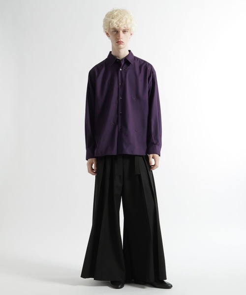 HARE（ハレ）の「KAGEBANAシシュウシャツ(HARE)（シャツ/ブラウス・メンズ・パープル/ブラック・FREE）」の7枚目の写真