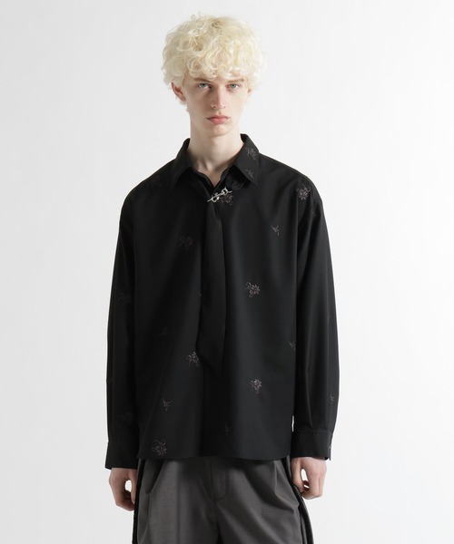 HARE（ハレ）の「KAGEBANAシシュウシャツ(HARE)（シャツ/ブラウス・メンズ・パープル/ブラック・FREE）」の8枚目の写真