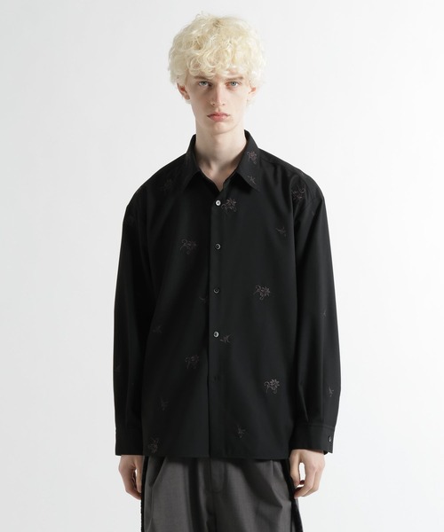 HARE（ハレ）の「KAGEBANAシシュウシャツ(HARE)（シャツ/ブラウス・メンズ・パープル/ブラック・FREE）」の10枚目の写真