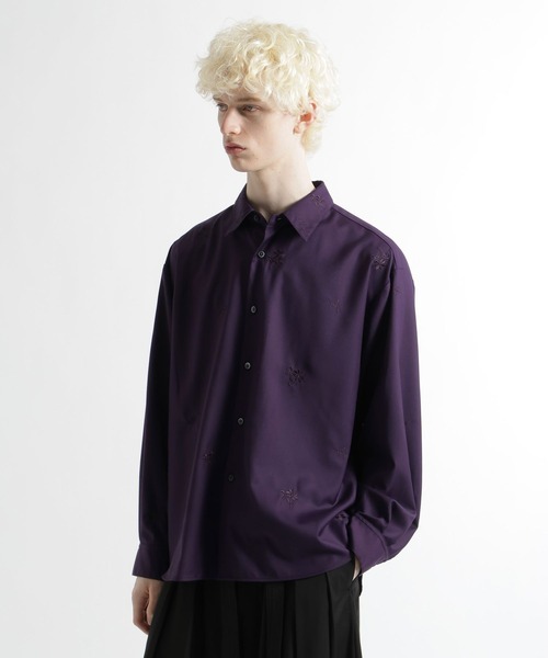 HARE（ハレ）の「KAGEBANAシシュウシャツ(HARE)（シャツ/ブラウス・メンズ・パープル/ブラック・FREE）」の12枚目の写真
