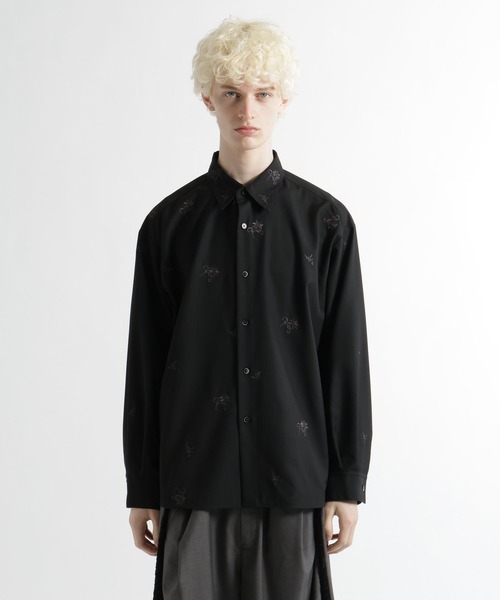 HARE（ハレ）の「KAGEBANAシシュウシャツ(HARE)（シャツ/ブラウス・メンズ・パープル/ブラック・FREE）」の14枚目の写真