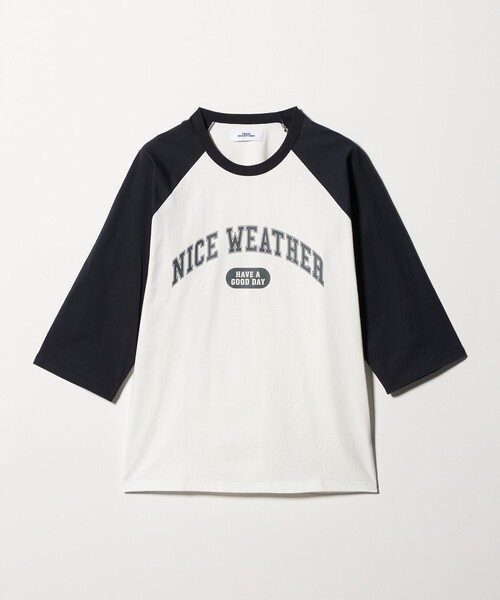 NICE WEATHER(ナイスウェザー)の「<NICE WEATHER>ロゴ ラグランTシャツ(Tシャツ/カットソー・メンズ・オリーブ/ネイビー・M/XS/S/L)」の17枚目の写真