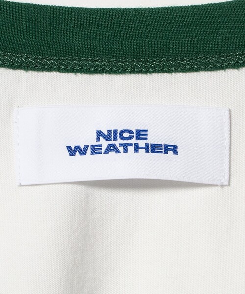 NICE WEATHER(ナイスウェザー)の「<NICE WEATHER>ロゴ ラグランTシャツ(Tシャツ/カットソー・メンズ・オリーブ/ネイビー・M/XS/S/L)」の21枚目の写真