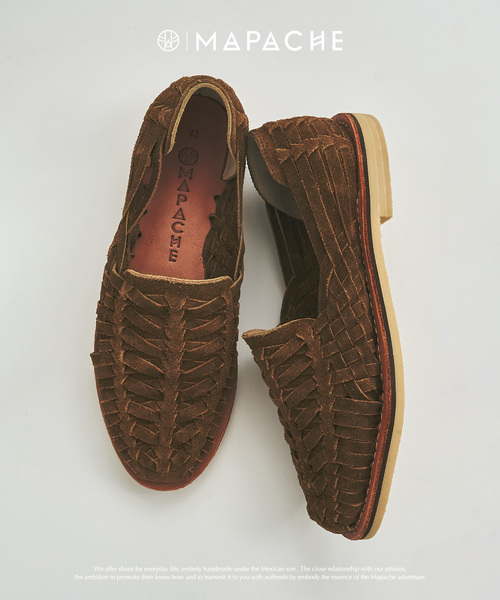 417 EDIFICE(フォーワンセブンエディフィス)の「MAPACHE / マパシェ BUENAVISTA / ブエナビスタ SUEDE(サンダル・メンズ・ベージュ/ブラウン・40/41/42/43)」の2枚目の写真