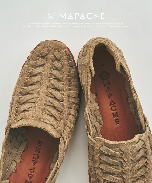 417 EDIFICE(フォーワンセブンエディフィス)の「MAPACHE / マパシェ BUENAVISTA / ブエナビスタ SUEDE(サンダル・メンズ・ベージュ/ブラウン・40/41/42/43/39)」の4枚目の写真