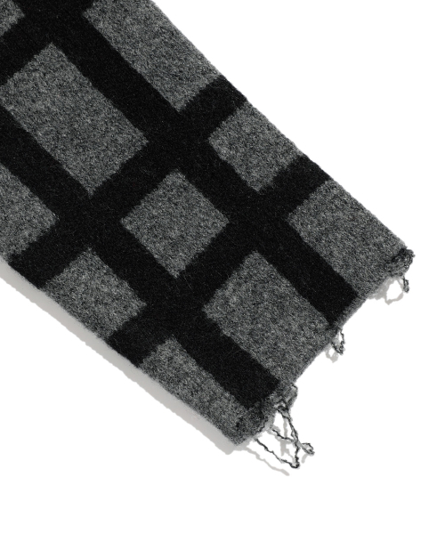 NICE GHOST CLUB(ナイスゴーストクラブ)の「SKULL CHECK L/S KNIT TEE_BLACK(NG2EFUK606A)(ニット/セーター・レディース・ブラック・M/L/S)」の5枚目の写真