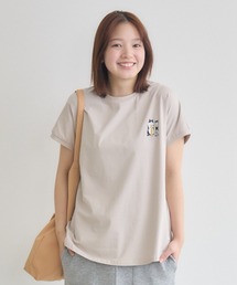 meeny miny（ミーニーマイニー）の「【meeny miny】CAT & BAKES 9456 『フランスパン』Tシャツ（Tシャツ/カットソー）」