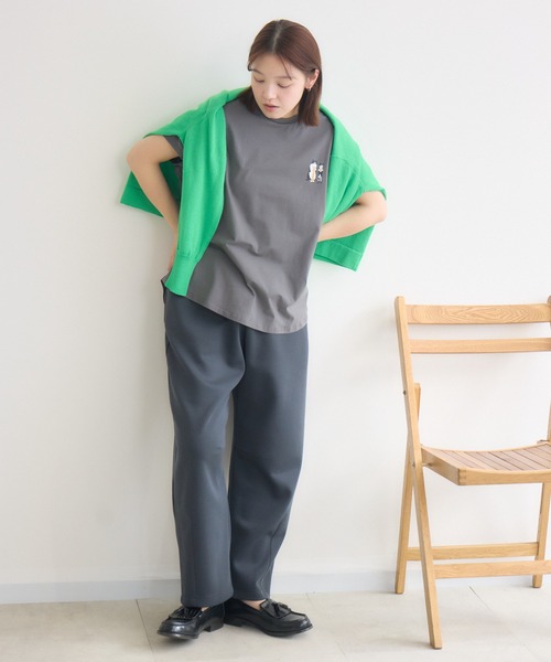 meeny miny(ミーニーマイニー)の「【meeny miny】CAT & BAKES 9456 『フランスパン』Tシャツ(Tシャツ/カットソー・レディース・ベージュ/ホワイト/チャコールグレー・M-L/S-M)」の22枚目の写真