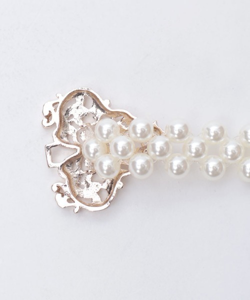 axes femme(アクシーズファム)の「オーナメントパールゴムベルト(ベルト・レディース・シルバー/ゴールド・FREE)」の11枚目の写真