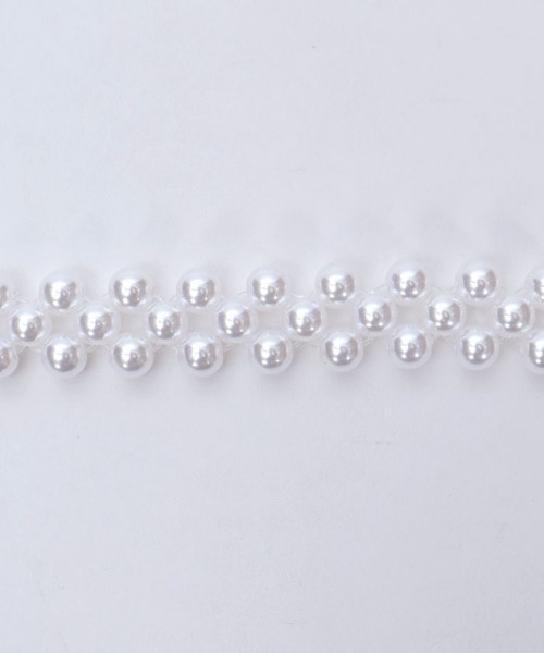 axes femme(アクシーズファム)の「オーナメントパールゴムベルト(ベルト・レディース・シルバー/ゴールド・FREE)」の15枚目の写真