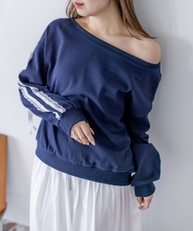 clear | 3wayリボンレースラインオーバースウェット(スウェット)