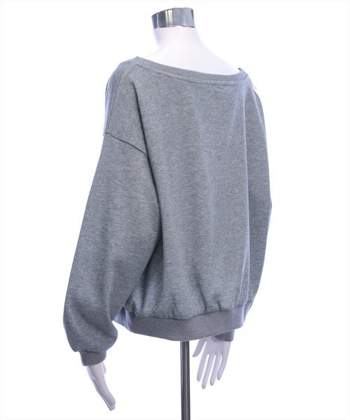 clear（クリア）の「3wayリボンレースラインオーバースウェット（スウェット・レディース・ネイビー/グレー・F）」の6枚目の写真