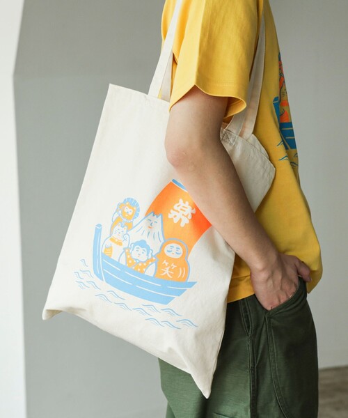BEAMS JAPAN(ビームス ジャパン)の「【ニューぶんぐ縁日】【別注】ニューレトロ / 縁起物 トートバッグ(トートバッグ・レディース・その他・ONE SIZE)」の4枚目の写真