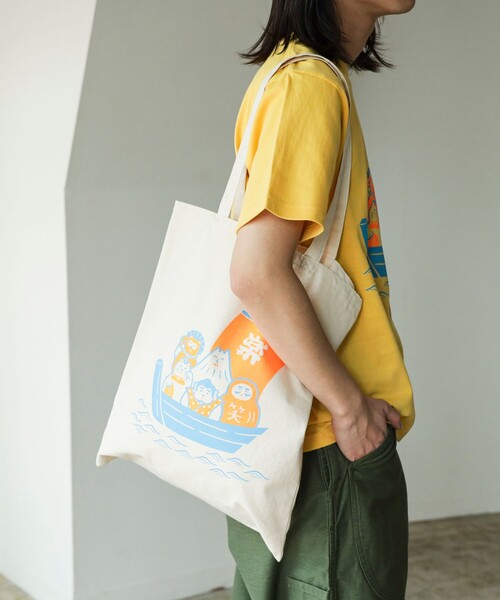 BEAMS JAPAN(ビームス ジャパン)の「【ニューぶんぐ縁日】【別注】ニューレトロ / 縁起物 トートバッグ(トートバッグ・レディース・その他・ONE SIZE)」の5枚目の写真