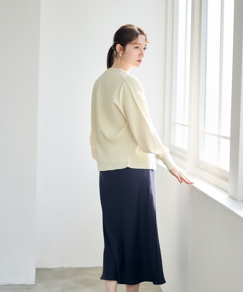 12Twelve Agenda（トゥエルブ　アジェンダ）の「ベルト付サテンナロースカート（スカート・レディース・ピンク/チャコールグレー/ブラック・M）」の19枚目の写真