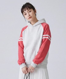 JERZEES（ジャージーズ）の「【T16】【JERZEES/ジャージーズ】12oz UNISEX VARCITY COLORBLOCK HOODED SWEAT SHIRT A-97CR（パーカー）」