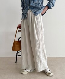 fredy emue | こなれワッシャータックイージーパンツ(その他パンツ)