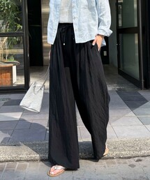 fredy emue | 【低身長サイズ34有り】こなれワッシャータックイージーパンツ(その他パンツ)