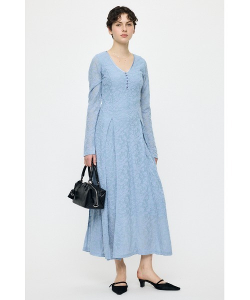 MOUSSY(マウジー)の「【26年SS新作】SCOOP NECK マキシドレス(ワンピース・レディース・ブルー/アイボリー/ブラック・1/2)」の8枚目の写真
