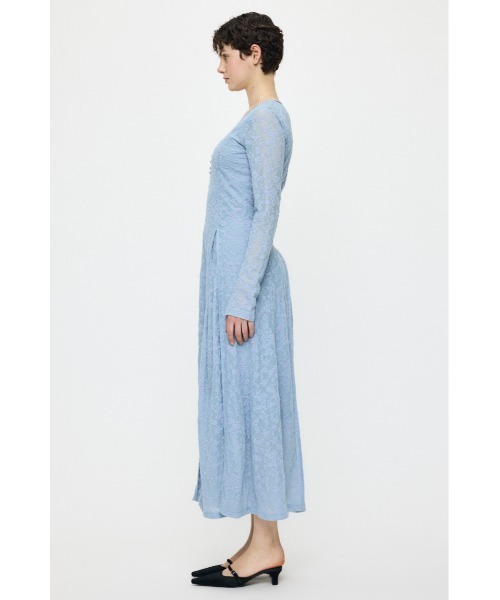 MOUSSY(マウジー)の「【26年SS新作】SCOOP NECK マキシドレス(ワンピース・レディース・ブルー/アイボリー/ブラック・1/2)」の9枚目の写真