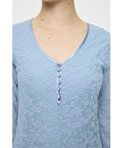 MOUSSY(マウジー)の「【26年SS新作】SCOOP NECK マキシドレス(ワンピース・レディース・ブルー/アイボリー/ブラック・1/2)」の11枚目の写真