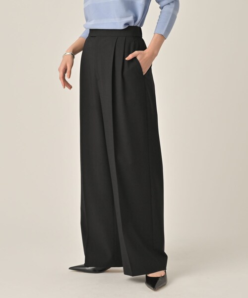 UNTITLED（アンタイトル）の「ベーシックツータックパンツ（その他パンツ・レディース・ライトグレー/ブラック・00/01/02/03/04/42/44/46/48/50）」の5枚目の写真