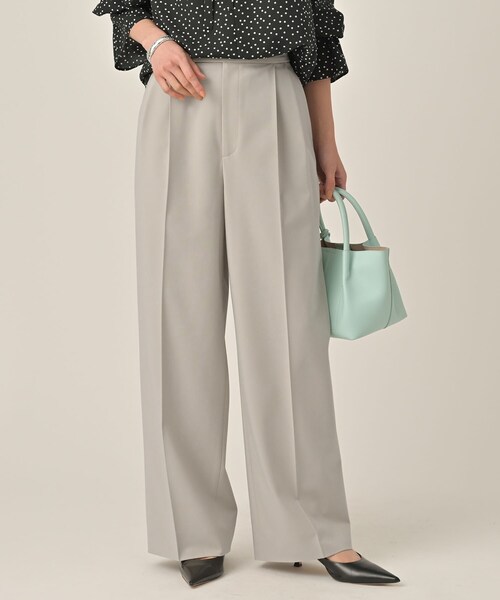 UNTITLED（アンタイトル）の「ベーシックツータックパンツ（その他パンツ・レディース・ライトグレー/ブラック・00/01/02/03/04/42/44/46/48/50）」の10枚目の写真