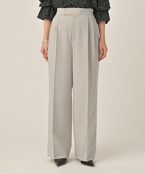 UNTITLED（アンタイトル）の「ベーシックツータックパンツ（その他パンツ・レディース・ライトグレー/ブラック・00/01/02/03/04/42/44/46/48/50）」の14枚目の写真