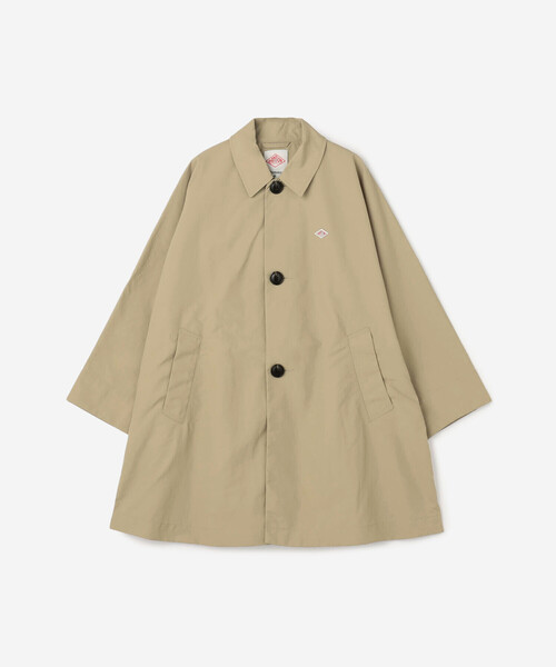 DANTON（ダントン）の「DANTON | ナイロンタッサー ドルマンスリーブコート WOMEN（ステンカラーコート・レディース・ベージュ/ネイビー・36）」の3枚目の写真