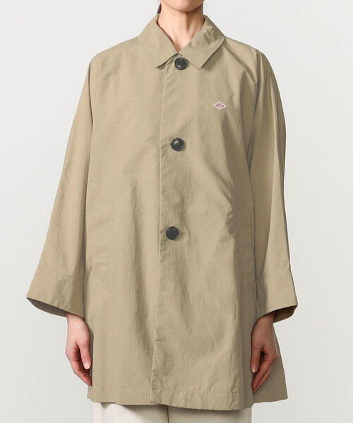 DANTON（ダントン）の「DANTON | ナイロンタッサー ドルマンスリーブコート WOMEN（ステンカラーコート・レディース・ベージュ/ネイビー・36）」の11枚目の写真