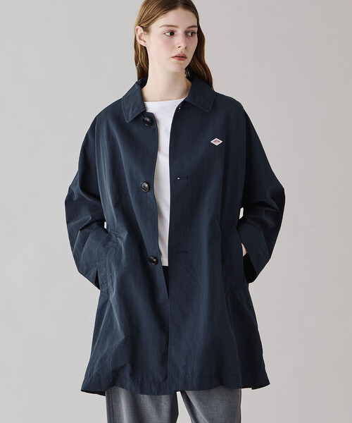 DANTON（ダントン）の「DANTON | ナイロンタッサー ドルマンスリーブコート WOMEN（ステンカラーコート・レディース・ベージュ/ネイビー・36）」の16枚目の写真