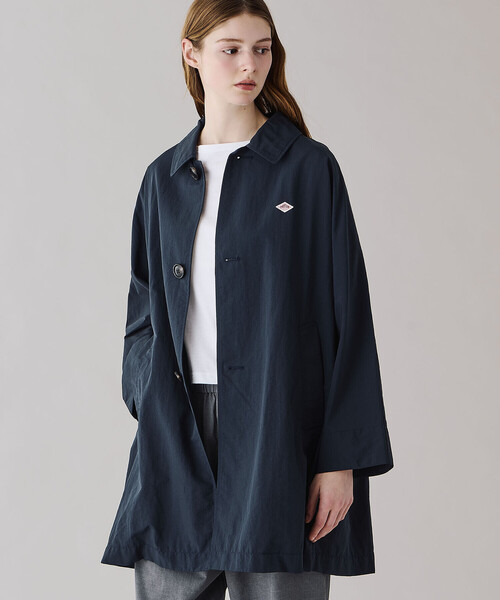 DANTON（ダントン）の「DANTON | ナイロンタッサー ドルマンスリーブコート WOMEN（ステンカラーコート・レディース・ベージュ/ネイビー・36）」の17枚目の写真