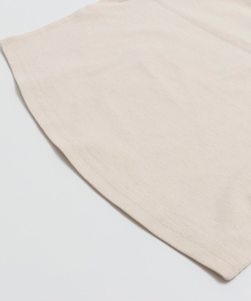 chil2（チルツー）の「綿100％ 配色ラグラン半袖Tシャツ（Tシャツ/カットソー・キッズ・ブラウン/ミント/スモークピンク/ブラック/チャコールグレー・150cm/140cm/130cm/120cm/110cm/100cm/90㎝/80ｃｍ）」の10枚目の写真