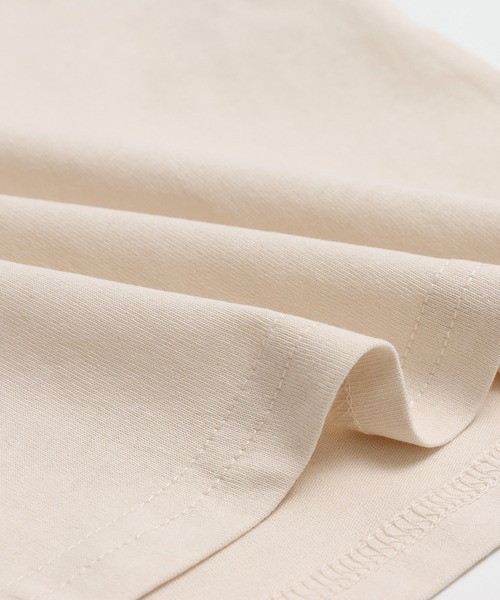 chil2（チルツー）の「綿100％ 配色ラグラン半袖Tシャツ（Tシャツ/カットソー・キッズ・ブラウン/ミント/スモークピンク/ブラック/チャコールグレー・150cm/140cm/130cm/120cm/110cm/100cm/90㎝/80ｃｍ）」の11枚目の写真