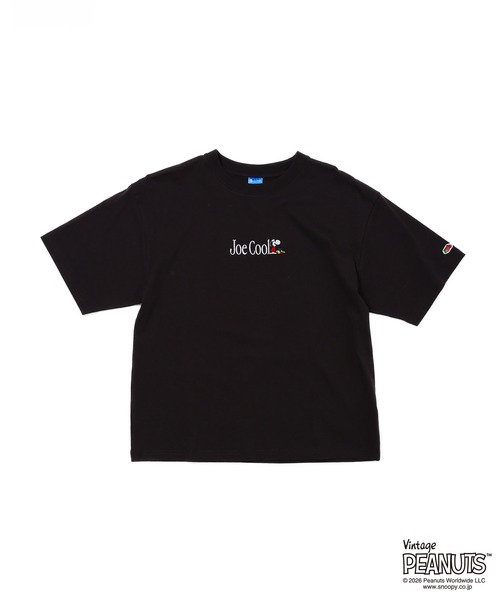 FRUIT OF THE LOOM(フルーツオブザルーム)の「【FRUIT OF THE LOOM】FTL x PEANUTS16/-OE 天竺T シャツ2 / ジョークールロゴ 半袖Tシャツ(Tシャツ/カットソー・メンズ・アイボリー/チャコールグレー・L/M/S)」の2枚目の写真