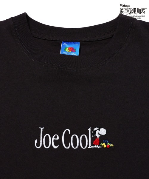 FRUIT OF THE LOOM(フルーツオブザルーム)の「【FRUIT OF THE LOOM】FTL x PEANUTS16/-OE 天竺T シャツ2 / ジョークールロゴ 半袖Tシャツ(Tシャツ/カットソー・メンズ・アイボリー/チャコールグレー・L/M/S)」の4枚目の写真
