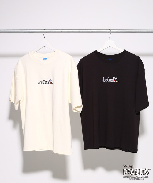 FRUIT OF THE LOOM(フルーツオブザルーム)の「【FRUIT OF THE LOOM】FTL x PEANUTS16/-OE 天竺T シャツ2 / ジョークールロゴ 半袖Tシャツ(Tシャツ/カットソー・メンズ・アイボリー/チャコールグレー・L/M/S)」の10枚目の写真