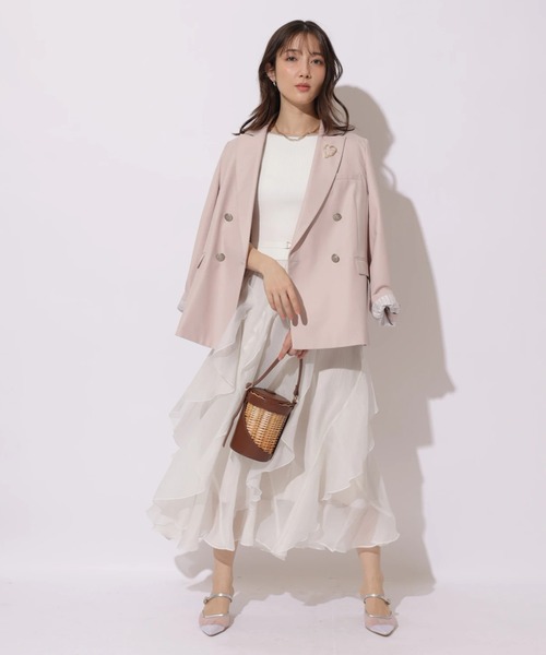 Apuweiser-riche（アプワイザーリッシェ）の「ペタルヘムドッキングワンピース（ワンピース・レディース・ホワイト/ブラック系その他2・2/1）」の11枚目の写真