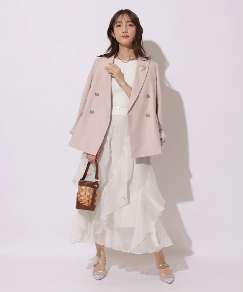 Apuweiser-riche（アプワイザーリッシェ）の「ペタルヘムドッキングワンピース（ワンピース・レディース・ホワイト/ブラック系その他2・2/1）」の13枚目の写真