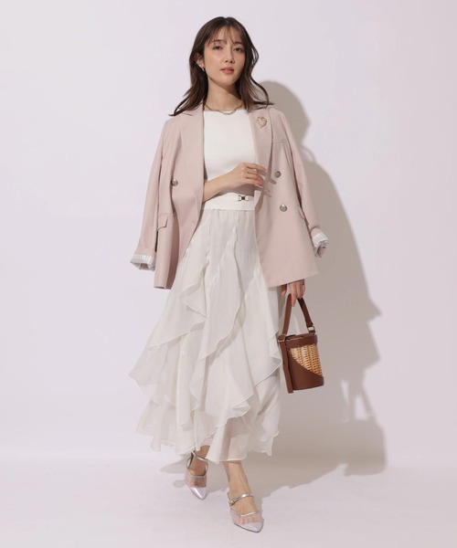 Apuweiser-riche（アプワイザーリッシェ）の「ペタルヘムドッキングワンピース（ワンピース・レディース・ホワイト/ブラック系その他2・2/1）」の14枚目の写真