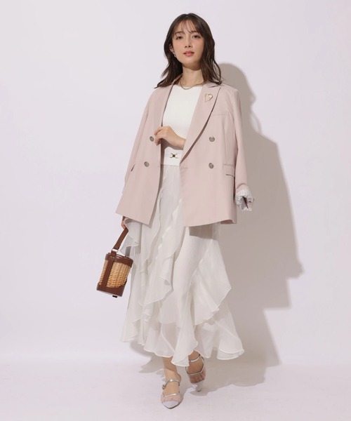 Apuweiser-riche（アプワイザーリッシェ）の「ペタルヘムドッキングワンピース（ワンピース・レディース・ホワイト/ブラック系その他2・2/1）」の15枚目の写真