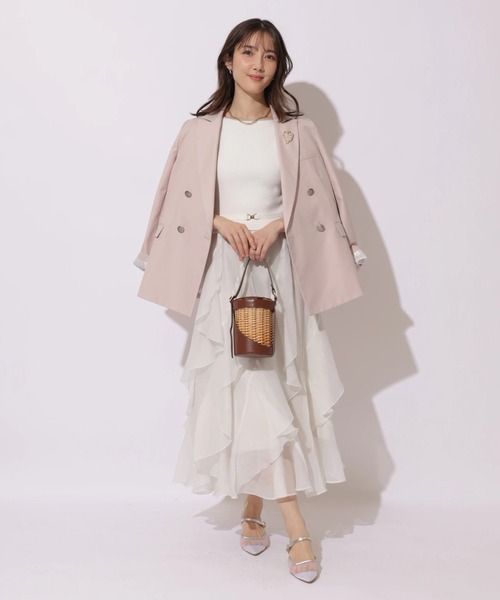 Apuweiser-riche（アプワイザーリッシェ）の「ペタルヘムドッキングワンピース（ワンピース・レディース・ホワイト/ブラック系その他2・2/1）」の16枚目の写真